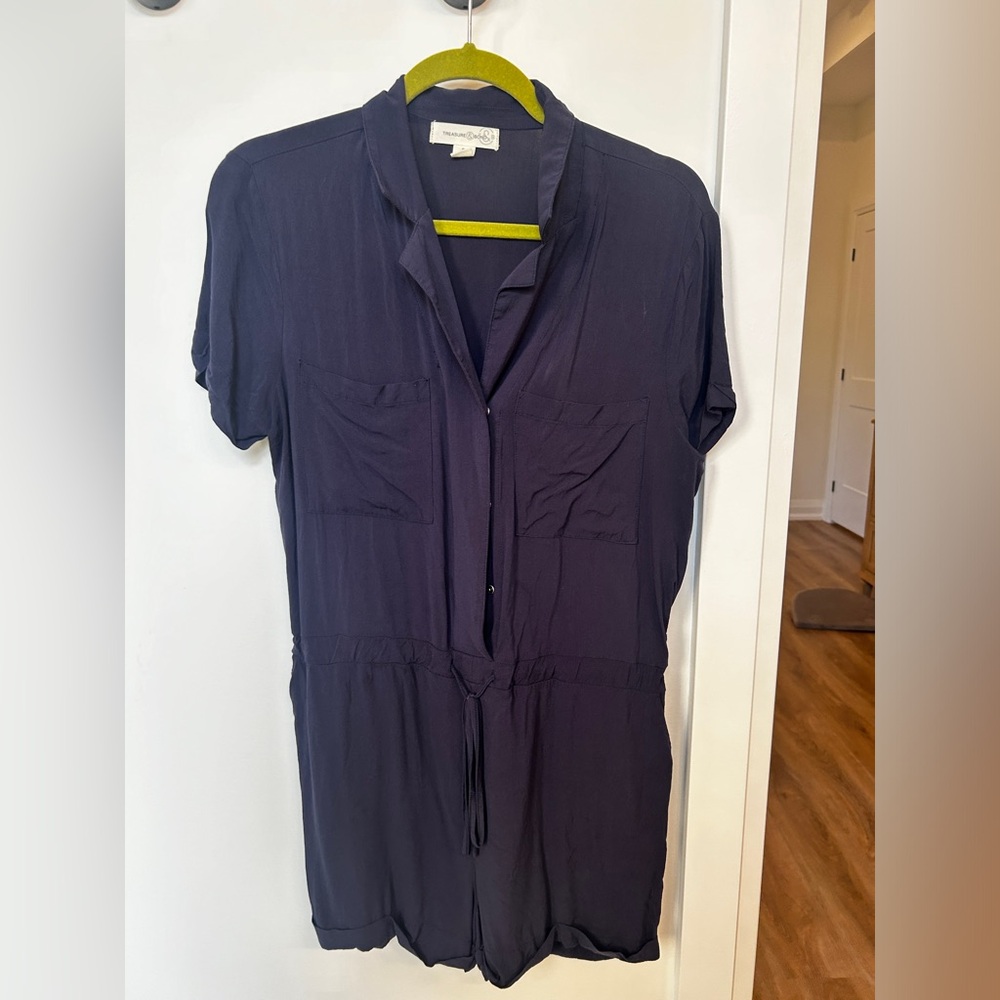 Treasure and Bond navy blue romper (size small)